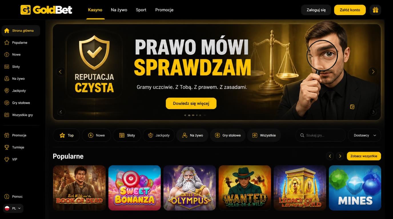  Symbol wagi i czysta reputacja na ekranie kasyna 